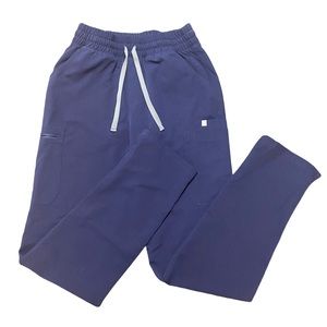 FIGS HIGH-WAISTED Yola Skinny Scrub Pants- Navy Blue XS TALL